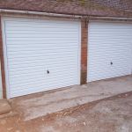 Pair of Up & Over Doors Replaced with Basic Steel