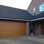 Timber Effect Automated Roller Door